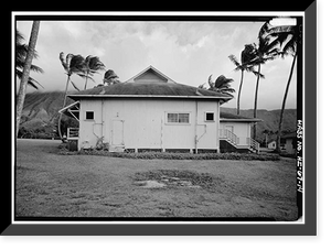 Kalaupapa Social Hall, Moloka'i Island, Kalaupapa, Kalawao County, HI - 14, Vintage Print