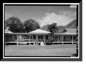 Historic Framed Print, Bay View Home, Kitchen & Dining Area, Moloka'i Island, Kalaupapa, Kalawao County, HI - 5,  17-7/8" x 21-7/8"