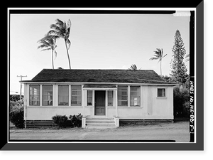 Staff Row, Dentist House, Moloka'i Island, Kalaupapa, Kalawao County, HI, Antique Poster