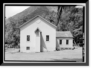 St. Philomena Roman Catholic Church, Moloka'i Island, Kalaupapa vicinity, Kalawao County, HI - 12 Classic, Antique Poster