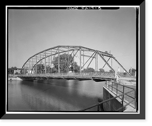Traer Street Bridge, Spanning Shell Rock River at Traer Street, Greene, Butler County, IA - 5 Classic, Antique Print