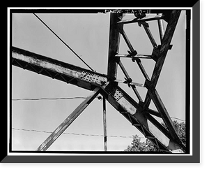Traer Street Bridge, Spanning Shell Rock River at Traer Street, Greene, Butler County, IA - 11, Antique Print