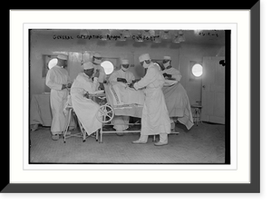 Historic Framed Print, General operating room, COMFORT,  17-7/8" x 21-7/8"