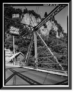 Eagle Point Bridge, Dubuque, Dubuque County, IA - 26, Vintage Wall Art