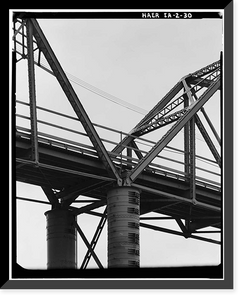 Eagle Point Bridge, Dubuque, Dubuque County, IA - 30, Antique Poster