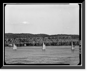 Eagle Point Bridge, Dubuque, Dubuque County, IA - 64, Vintage Wall Art