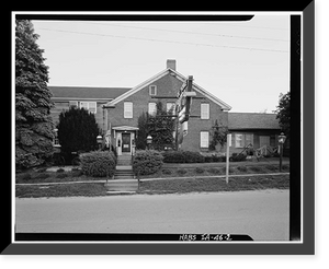 John Haas House, State Route 220, Amana, Iowa County, IA - 2, Antique Print
