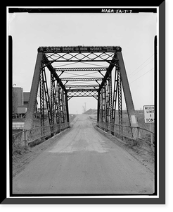 Mill Rock Bridge, Spanning Big Bear Creek, Monmouth Township, Jackson County, IA - 7, Vintage Poster
