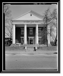 Historic Framed Print, Lee County Courthouse, 701 Avenue F, Fort Madison, Lee County, IA,  17-7/8" x 21-7/8"