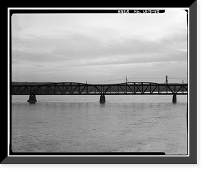 Keokuk & Hamilton Bridge, Spanning Mississippi River, Keokuk, Lee County, IA - 42, Historic Reproduction