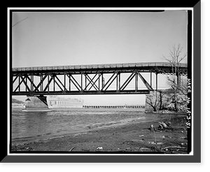 Keokuk & Hamilton Bridge, Spanning Mississippi River, Keokuk, Lee County, IA - 51, Vintage Print