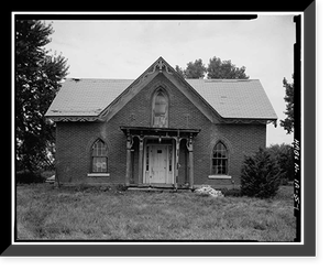 John Reichard House, State Route 92 vicinity, Knoxville vicinity, Marion County, IA, Historic Print