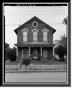 Frederick Cromer House, 1053 Ninth Street, Des Moines, Polk County, IA - 2 Classic, Antique Poster