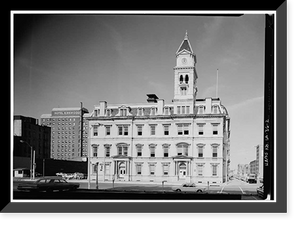 U.S. Courthouse & Post Office, Fifth Street & Court Avenue, Des Moines, Polk County, IA, Historic Print
