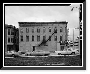 Historic Framed Print, George M. Schmidt Block, 301-303 West Second Street, Davenport, Scott County, IA - 3,  17-7/8" x 21-7/8"