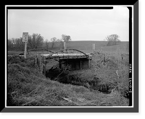 Eureka Bridge, Spanning Yellow River (Moved to City Park, Castali, Frankville vicinity, Winneshiek County, IA - 5, Antique Wall Art