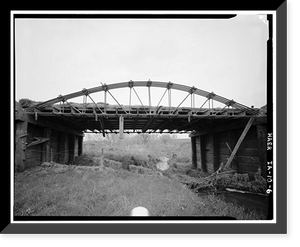 Eureka Bridge, Spanning Yellow River (Moved to City Park, Castali, Frankville vicinity, Winneshiek County, IA - 6, Historic Print