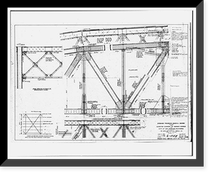 Henry Ford Bridge, Spanning Cerritos Channel, Los Angeles-Long Beach, Los Angeles, Los Angeles County, CA - 61, Vintage Print