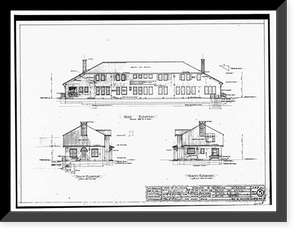 Whittier State School, Hospital & Receiving Building, 11850 East Whittier Boulevard, Whittier, Los Angeles County, CA - 28, Antique Poster