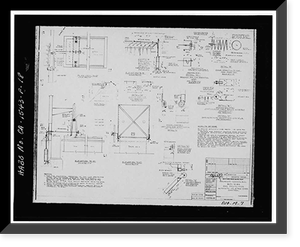 Historic Framed Print, Mare Island Naval Shipyard, Chemical Cleaning Facility, North of Fourteenth Street, between California & R, Vallejo, Solano County, CA - 18,  17-7/8" x 21-7/8"