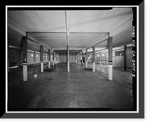 Historic Framed Print, Presidio of San Francisco, Cavalry Stables, Cowles Street, between Lincoln Boulevard & McDowel, San Francisco, San Francisco County, CA - 8,  17-7/8" x 21-7/8"