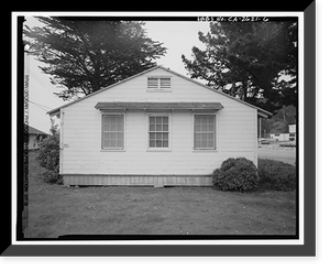 Historic Framed Print, Presidio of San Francisco, Recreation Building Type, West end of Crissy Field, San Francisco, San Francisco County, CA - 6,  17-7/8" x 21-7/8"
