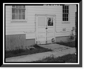 Historic Framed Print, Presidio of San Francisco, Recreation Building, Crissy Field North cantonment, Jauss Street, San Francisco, San Francisco County, CA - 8,  17-7/8" x 21-7/8"
