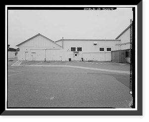 Presidio of San Francisco, Warehouse & Auto Shop, Crissy Field North cantonment, San Francisco, San Francisco County, CA - 4, Historic Print