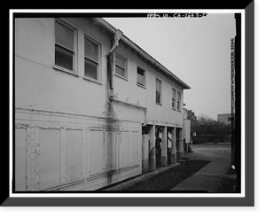 Historic Framed Print, Presidio of San Francisco, Letterman General Hospital, Building No. 27, Letterman Hospital Complex, Edie Road, San Francisco, San Francisco County, CA - 20,  17-7/8" x 21-7/8"
