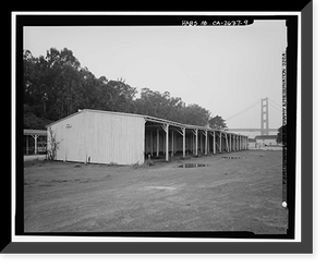 Presidio of San Francisco, Motor Vehicle Shed Type, West end of Crissy Field, San Francisco, San Francisco County, CA - 9 Classic, Antique Poster