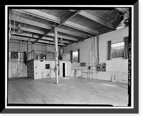 Historic Framed Print, U.S. Coast Guard Support Center Alameda, Warehouse, Spencer Road & Icarrus Drive, Coast Guard Island, Alameda, Alameda County, CA - 9,  17-7/8" x 21-7/8"