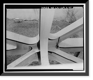 Historic Framed Print, Variable Angle Launcher Complex, Variable Angle Launcher, CA State Highway 39 at Morris Reservior, Azusa vicinity, Los Angeles County, CA - 47,  17-7/8" x 21-7/8"