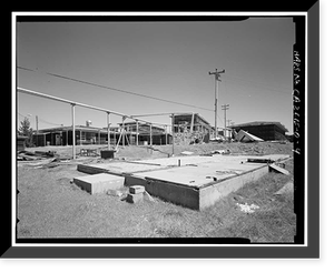 Mill Valley Air Force Station, Mess Hall, East of Ridgecrest Boulevard, Mount Tamalpais, Mill Valley vicinity, Marin County, CA - 4, Antique Wall Art