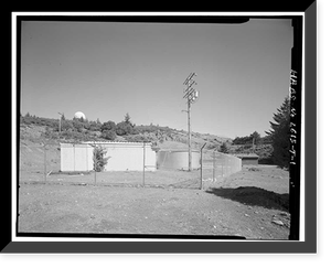 Mill Valley Air Force Station, Storage Shed & Tank, East of Ridgecrest Boulevard, Mount Tamalpais, Mill Valley vicinity, Marin County, CA, Vintage Print