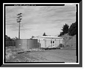 Mill Valley Air Force Station, Storage Shed & Tank, East of Ridgecrest Boulevard, Mount Tamalpais, Mill Valley vicinity, Marin County, CA - 2, Historic Reproduction
