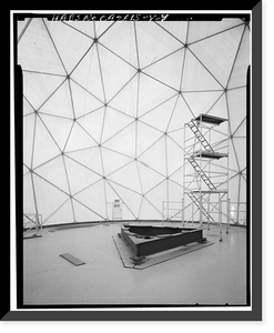 Historic Framed Print, Mill Valley Air Force Station, Radar Domes, East of Ridgecrest Boulevard, Mount Tamalpais, Mill Valley vicinity, Marin County, CA - 5,  17-7/8" x 21-7/8"