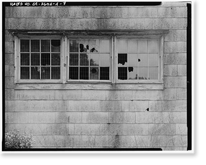 Historic Framed Print, Fort Baker, Storehouse, Near intersection of Breitung & Satterlee Roads, Sausalito vicinity, Marin County, CA - 7,  17-7/8" x 21-7/8"