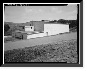 Fort Barry, Theater, Fort Barry, Rosenstock Road, Sausalito vicinity, Marin County, CA - 6, Historic Print