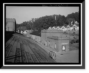Historic Framed Print, Winehaven, Warehouse, Point Molate Naval Fuel Depot, Richmond, Contra Costa County, CA - 3,  17-7/8" x 21-7/8"