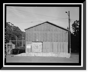 Historic Framed Print, Winehaven, Workshop, Point Molate Naval Fuel Depot, Richmond, Contra Costa County, CA - 2,  17-7/8" x 21-7/8"