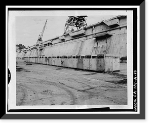 Historic Framed Print, Hunters Point Naval Shipyard, Drydock No. 4, San Francisco, San Francisco County, CA - 18,  17-7/8" x 21-7/8"