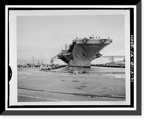 Historic Framed Print, Hunters Point Naval Shipyard, Drydock No. 4, San Francisco, San Francisco County, CA - 21,  17-7/8" x 21-7/8"