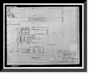 Hunters Point Naval Shipyard, Drydock No. 4, San Francisco, San Francisco County, CA - 40 Classic, Vintage Print
