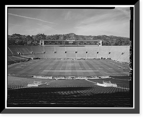 Historic Framed Print, Rose Bowl Stadium, 1001 Rose Bowl Drive, Pasadena, Los Angeles County, CA - 14,  17-7/8" x 21-7/8"