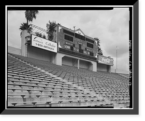 Historic Framed Print, Rose Bowl Stadium, 1001 Rose Bowl Drive, Pasadena, Los Angeles County, CA - 17,  17-7/8" x 21-7/8"