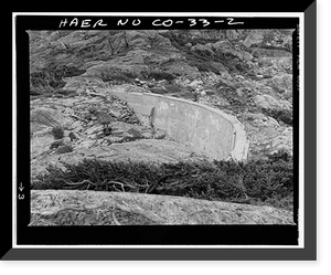Bluebird Dam, On Ouzel Creek 7 miles west of Allenspark, Allenspark vicinity, Boulder County, CO - 2, Historic Reproduction