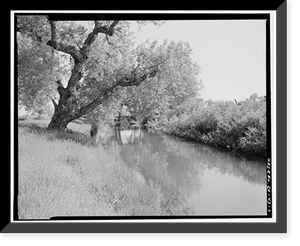 Historic Framed Print, High Line Canal, Mouth of South Platte River to confluence with Sec, Denver, Denver County, CO - 7,  17-7/8" x 21-7/8"
