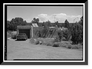 Historic Framed Print, Mesa Verde National Park Main Entrance Road, Cortez, Montezuma County, CO - 10,  17-7/8" x 21-7/8"