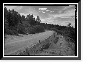 Historic Framed Print, Mesa Verde National Park Main Entrance Road, Cortez, Montezuma County, CO - 41,  17-7/8" x 21-7/8"