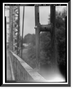 Historic Framed Print, Tariffville Road Bridge, Spanning Farmington River on Tariffville Road (Con, Simsbury, Hartford County, CT - 8,  17-7/8" x 21-7/8"